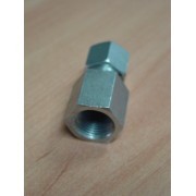 Hembra Fija 3/8 gas a Obalillo y tuerca para tubo de 10 Ø de Hierro