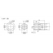 Transmisión Hom N6 Z6 1"3/8 Z6 1" 3/4 RL-1350